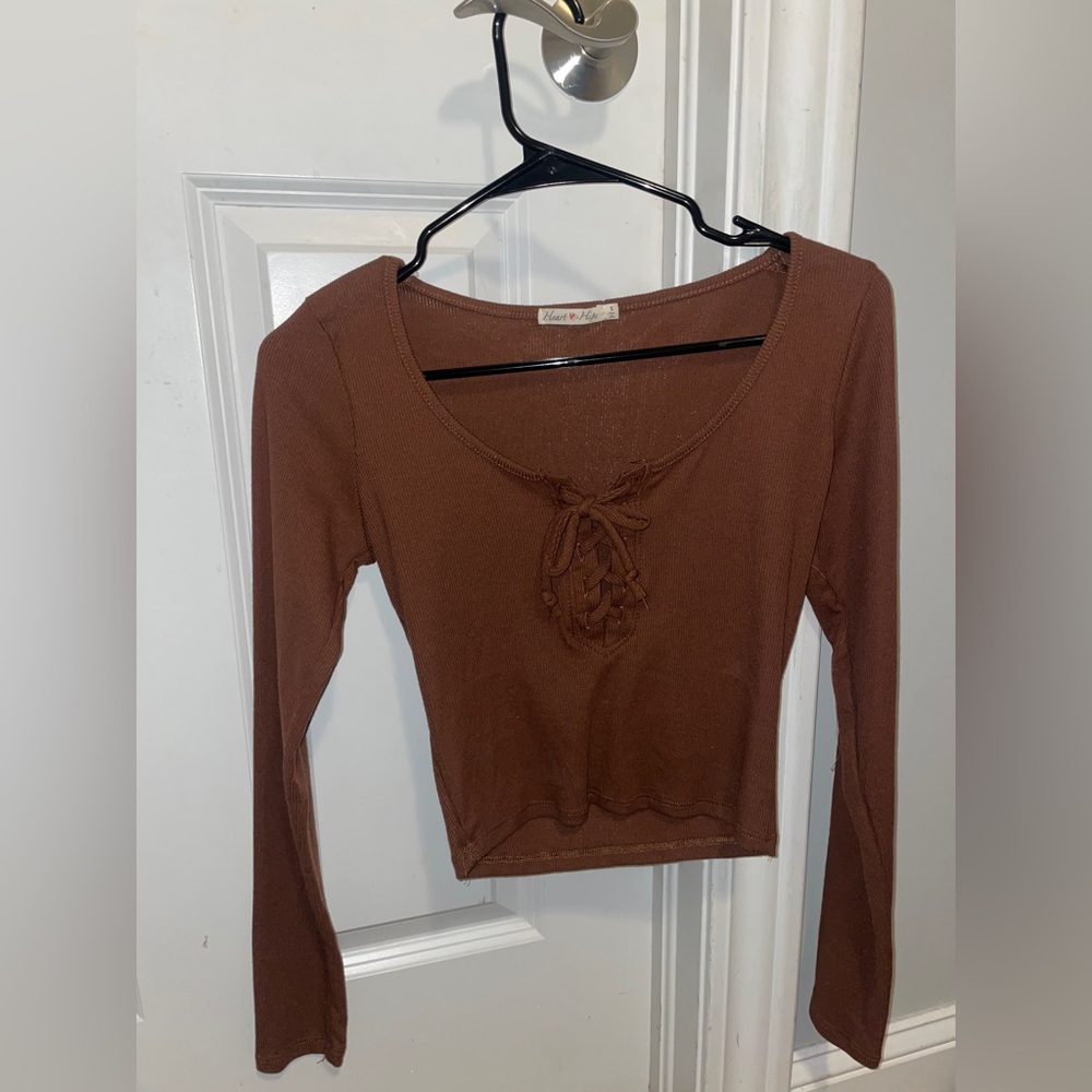 brown long sleeve